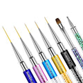 Nail Art Brushes, 7 Pcs Nail Design Brushes - color: Colorful