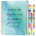 Xqumoi 2027 A5 Planner New Beginning Blue Weekly and Monthly Planner Gift - color: New Beginning 2027, size: A5