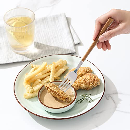 Selamica Ceramic 2.5 OZ Soy Sauce Dish Dipping Bowls Set of 6, 3.3 Inch Small Side Dish Pinch Bowls, Mini Bowls for Condiments, Ketchup, BBQ, Sushi, Gradient Color - color: Gradient Color, size: 3.3 Inch, Set of 6