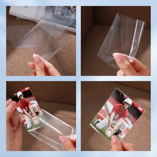 Empsun Penny Soft Sleeves Trading Card Sleeves | 600ct Clear of 2.56"x3.58"