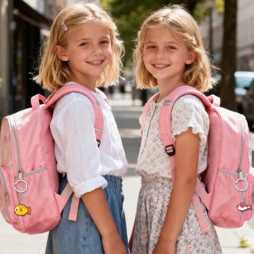 Cute Keychains Bulk, Keychain Charms Key Chain Trinkets Backpack Charms Accessories Keyring for Classroom Prizes - color: Ocean Animals