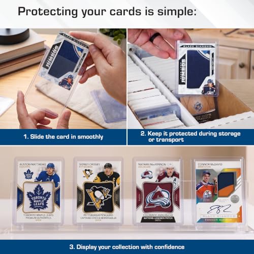 BCW 168 Pt Thick Card Topload Holders for Relic and Patch Cards, 10 Count - color: 168 Pt. / 4.25 Mm