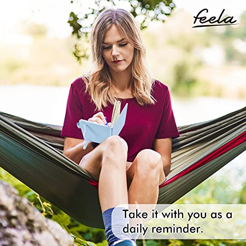 feela 6 Pack Pocket Small Notebooks Bulk, Mini Cute Memo Notepads Hardcover College Ruled Lined Journals with Pen Holder for Women Girls Office School, with 6 Black Pens, 3.5”x 5.5”, A6, Pastel Colors - color: 6 Pastel Colors