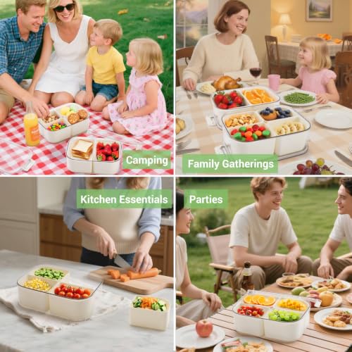 LUXEAR Small Snack Box Container 2 Pack, Dishwasher Safe&Freezer Safe - size: Small 2 Pack