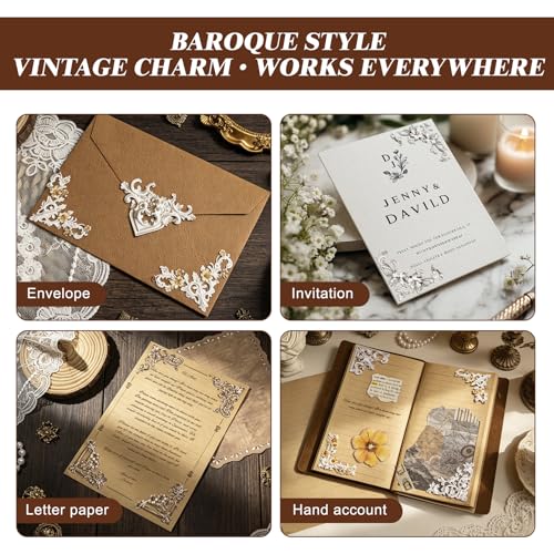 120 Sheet Classical Scrapbook Paper Set, 6 Packs Vintage Decorative Paper，for Letter Writing，Scrapbook paper，Junk Journal Supplies，DIY Collage，Card Making Supplies，Collage Background - color: G