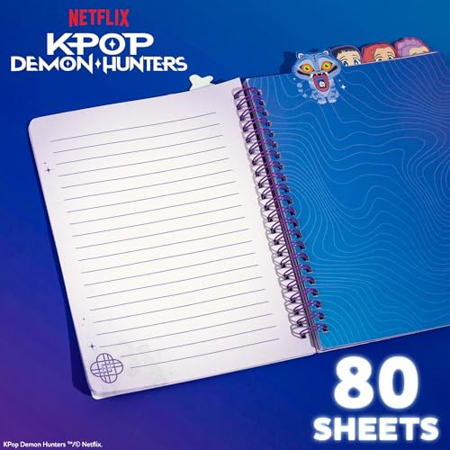Horizon Group USA Tab Journal with 5 Dividers, Kpop Demon Hunters HUNTR/X - color: Kpop Demon Hunters