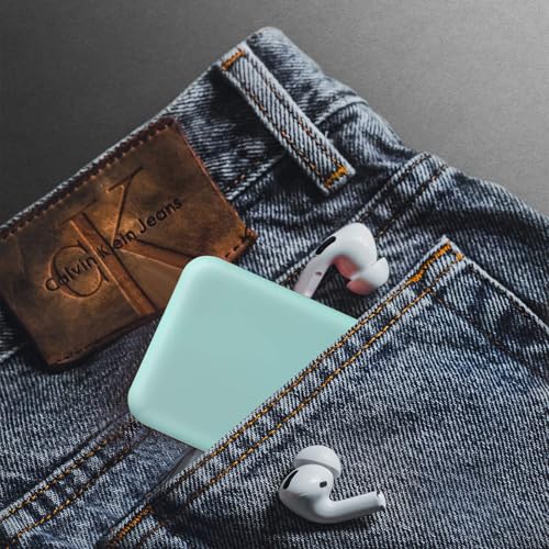Kintion Pocket Mirror, 1X/3X Magnification LED Compact Mirror (Cyan) - color: Cyan