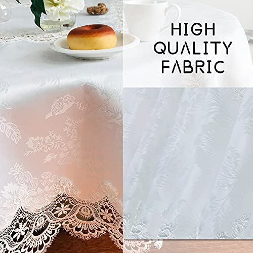 Lace Placemats Set of 2 Washable Off White 12x18inch - color: Carnation-white, size: 2pcs