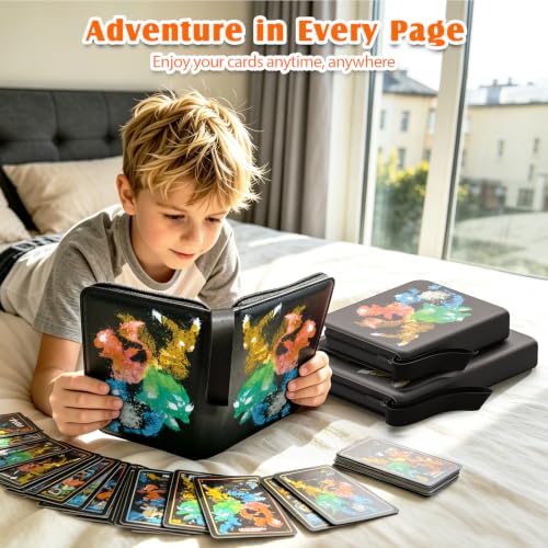 9 Pocket Card Binder, Collectible Trading Card Album Fits 900 Cards - size: 9-Pocket