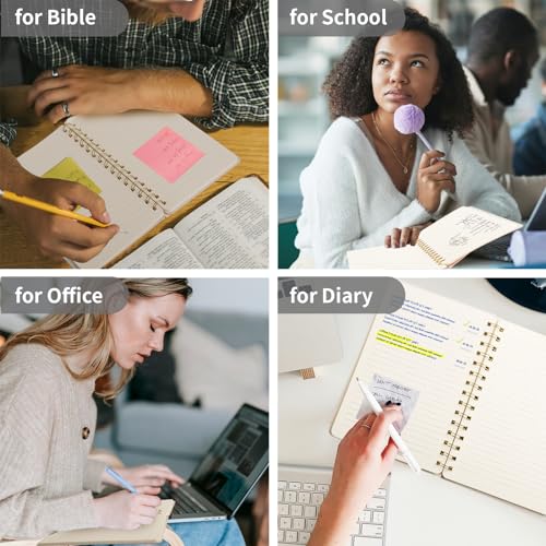 Spiral Notebook-6.10" x 8.19" College Ruled Journal with Inner Pockets and 160 Pages,PU Leather Cover Business Journal, Twin-Wire Binding Notebook Perfect for Office & Home School Supplies - color: 002-Black-1pack, size: A5-160 pages