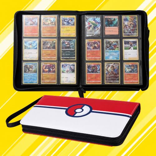 Card Binder, 9 Pocket 540 Card for Collectible Trading Card Albums - color: 540-RED-1