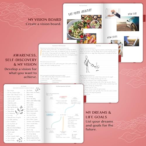 Legend Planner Undated, Weekly & Daily Goal Journal, A5 Wine Red - color: Wine Red Gold (Undated), size: A5 (5.5'' x 8.3'')