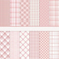 36 Sheets Scrapbook Paper 12x12 In Plaid Patterned Paper (Pink) - color: Pink