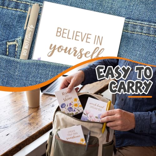 Yeaqee 72 Pcs Motivational Pen Notepad Gifts Bulk Set, Floral - style: Floral Inspiration