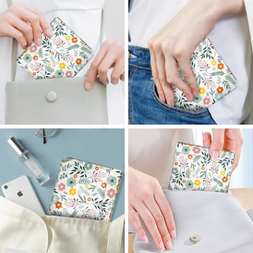 Green Daisy Squeeze Coin Purse Pouch Small Makeup Bag for Purse - color: Green Daisy, size: Small (4.4"x3.85")