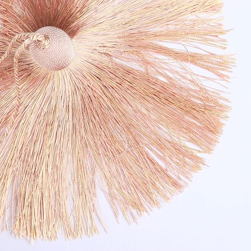 2Pcs Key Tassel with Loop DIY Handmade Craft Accessories - color: Mix Pink