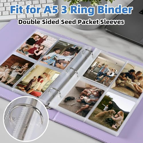 640 Pockets 4 Pocket Card Sleeves,Double-Sided 4 Pocket for 3 Ring Binder, Fit 2.5x3.5 Cards, 80 Sheets A5 Binder Sleeves,Top Loading Page Protector, Ultra Clear for Photos, Postcards, Trading Cards - size: 80 Pack
