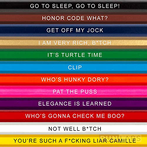 Glam Writes Colored Pencils, 12 Foil-Stamped Gift Set - style: The Real Housewives