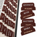 90 Christian Bible Tabs for Women, Men, Kids - Brown Marble - color: Brown Marble