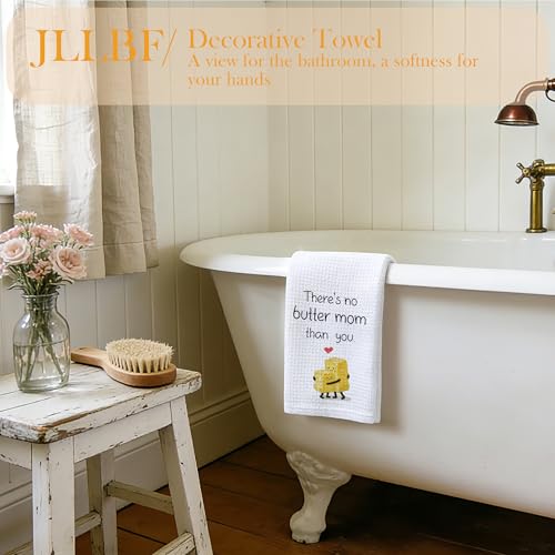 Funny Mom Gifts Kitchen Towels Decorative, Mom Gifts for Mother, Butter Lover Gift for Mother Hand Tea Towels for Bathroom Kitchen Decor, 16x24 Inch - color: Better Mom