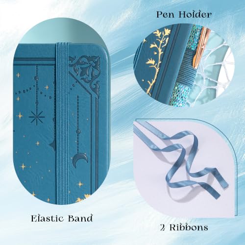 MGGAO Dotted Journal for Women Men, A5 Hardcover Dot Notebook - color: Blue, size: Dotted