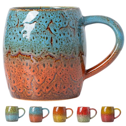Sunset Coast Ceramic Mug, 22oz Reactive Glaze Coffee Mug, Traveler Gift - color: Sunset Coast · WANDER
