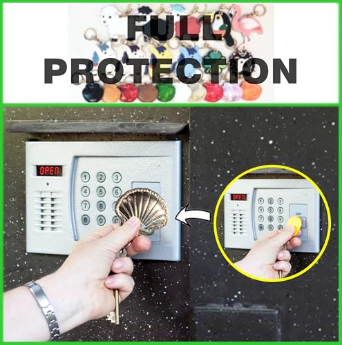Leather Keychain holder Protective Case Compatible with Apple AirTag - color: Golden
