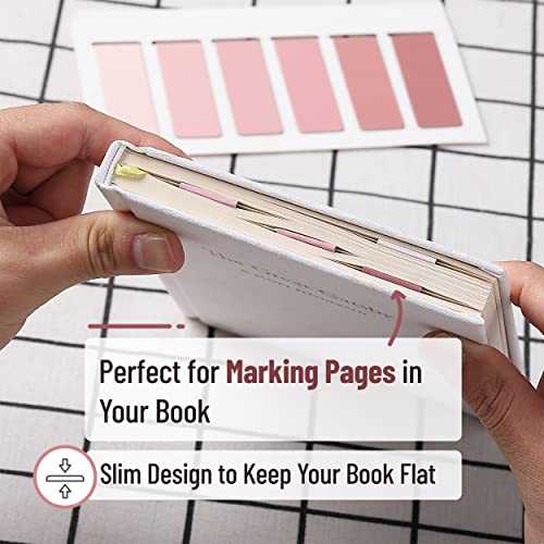 Mr. Pen- Aesthetic Magnetic Bookmarks, 12 Pack, 0.8"x2.35" - color: Boho Pink