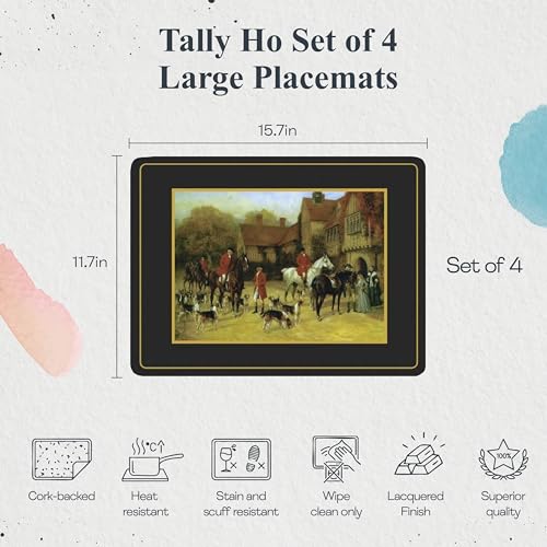 Pimpernel Tally Ho Placemats - Set of 4