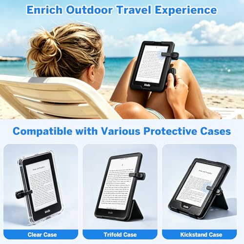 Page Turner Ring for Kindle,Remote Control for iPhone iPad Tablets eReaders - color: Black