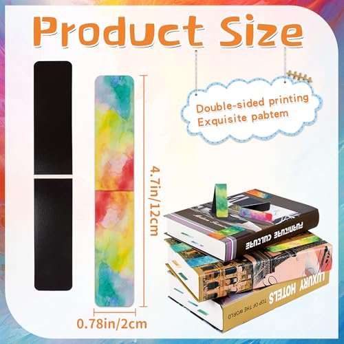 96Pack Magnetic Bookmarks for Reading,Women Men Teacher Book Lovers Gifts - style: Watercolor