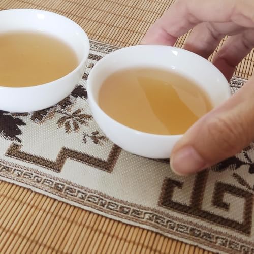 TeaCup 1.8 oz White Porcelain Gongfu Tea cups Ceramics Cups Small Cups Tiny Bowls Set of 8