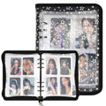 A5 Photocard Binder Holder Photo Card Storage Book 320 Pocket, Black - color: Black