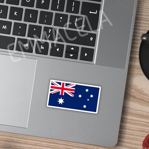 (3PCS) Australia Flag stickers, Countries Flag Stickers - Waterproof Vinyl Decals For Laptops, Tumblers, Water Bottles, Books, Scrapbooks, Size 3 x 1.7 Inch - color: Australia