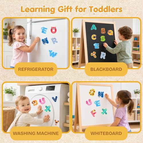 Alphabet Magnets ABC Magnets for Fridge Kids Magnetic Alphabet Letters