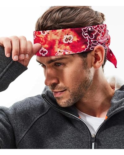 Bycc Bynn Large Soft Cotton Bandanas Pack for Men & Women 22 x 22 inches - color: S- 3 Pack-tie Dye 2