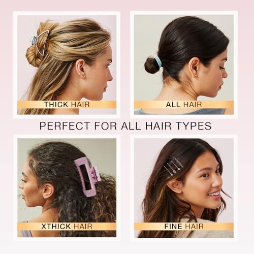 Scunci by Conair 82 piece hair accessory kit - hair accessories for women - claw clips - includes stackable storage - color: Pastel