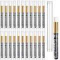 TUZAZO Black Lash Shampoo Brushes with Travel Tubes, 40 Pieces Set - style: 20 Brushes + 20 Tubes, Black