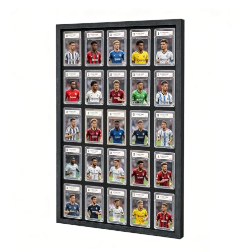 Sports Anime Game Card wall Greded Display Case Holds 25Card - 3P - size: 25-Card-1Pack-Graded
