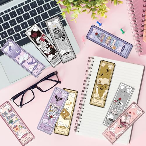 100 Pcs Tarot Bookmarks Dark Romance Book Marks for Book Lovers - color: Book Lovers