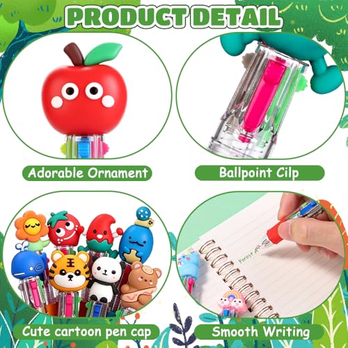30pcs Mini Multicolor Pens 4-in-1 Cute Fun Pens for Students Teacher Gift - style: Cute-30pcs
