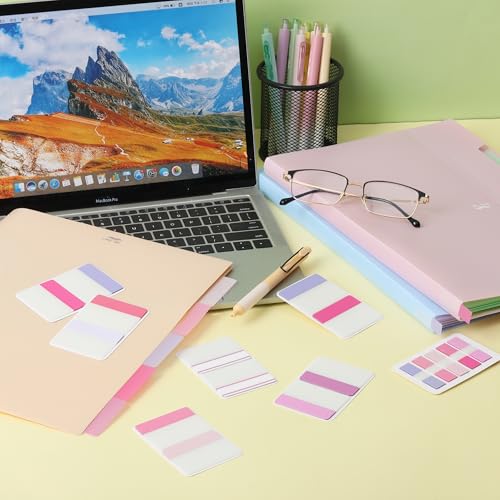 Mr. Pen- Sticky Index Tabs, 500 Pcs, 21 Sets, Blossom - color: Blossom
