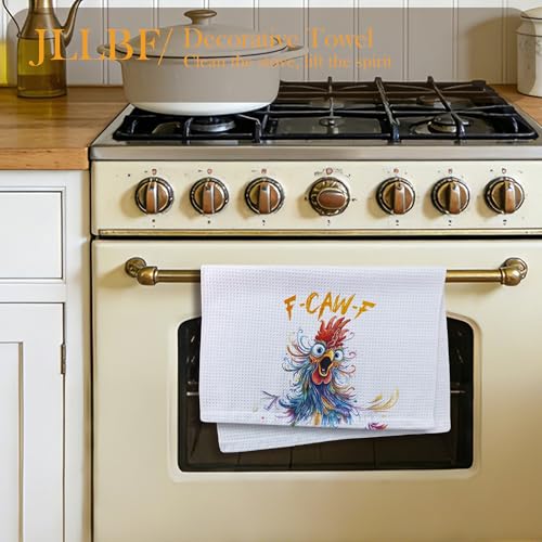 Funny Chicken Kitchen Towels 16x24 Inch, Chicken Gifts for Women Men Lovers, Sarcastic Farm Animal Hand Tea Towels for Farmhouse Kitchen Bathroom Decor - color: Chicken