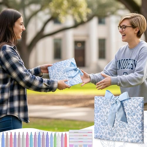 Sadnyy Quilted Bow Bible Cover for Women,Blue - color: Blue