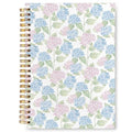 VIIJJUE Hydrangea Notebook Journal, Blue and Pink Hydrangea Notebooks for Note Taking, Blue and Pink Office Supplies, Hardcover Spiral Journal 5.5x8.3 Inch - color: B- Hydrangea