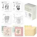 Monolike Day-by-day Card, Henri Matisse Drawing - Mix 36 Mini Single cards, 36 envelopes, 36 stickers Package - color: Henri Matisse Drawing