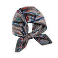 100% Mulberry Silk Scarf - 25.6" Square Neckerchief & Headscarf Gift Packed - color: Bird Tree