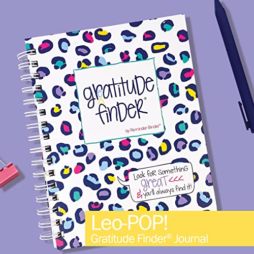 Denise Albright Gratitude Finder® 52 Week Non-Dated Journal for Women, Teens & Girls with 165 Hand-Illustrated Stickers (Leo-POP!) - color: Leo-Pop! Gratitude Finder Journal