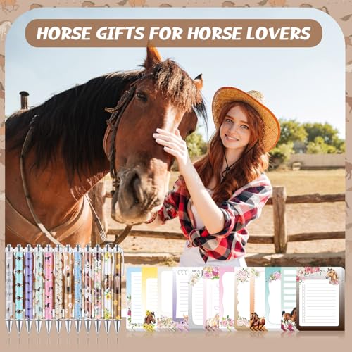 Dispowreath 24 Pcs Horse Sticky Notes with Pens Gifts Party Favors - style: Horse