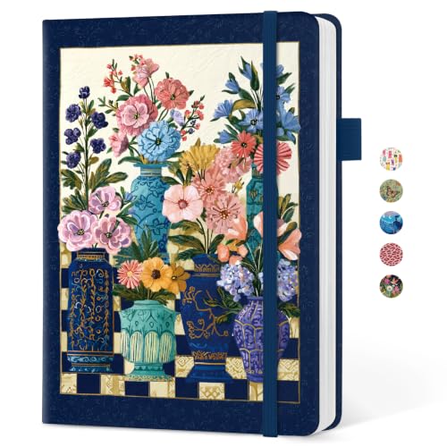 Taja Aesthetic Lined Journal for Women, Pretty Notebooks for Work & Study - color: C-Noble Vase